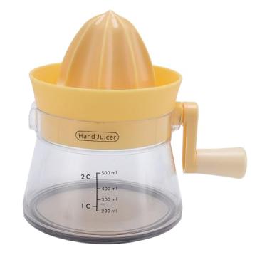 Imagem de Depisuta Manivela de Manivela Cítrica Espremedor, 500 Ml/17oz de Arejador Laranja de Limão Cítrico Manual Manual Com Escala, Espremedor de Frutas Manivenciado à Mão para Laranja, Limão,