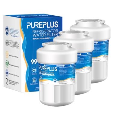 Imagem de PUREPLUS Substituição para GE® MWF®, SmartWater® MWFP, MWFINT, MWFA, GWF, HDX FMG-1, Kenmore® 9991, WFC1201, GSE25GSHECSS, filtro de água, pacote com 3