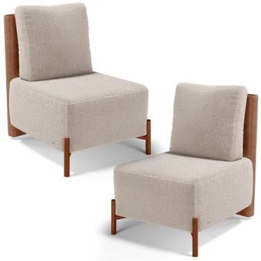Imagem de Kit 02 Poltronas Decorativas Sala De Estar Living Hungria L02 material