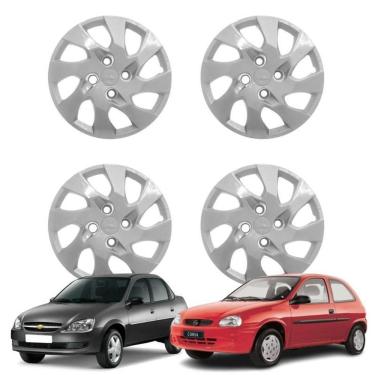 Imagem de Jogo Calota Aro 13 Gm Corsa 94-02 Classic 95-09 Cubo Baixo