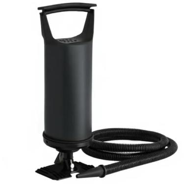 Imagem de Bomba de Ar Manual Multiuso 30 cm com 3 Bicos Adaptáveis para Boias, Colchões e Bolas – Dupla Ação, Compacta, Resistente e Eficiente, Bomba Portátil