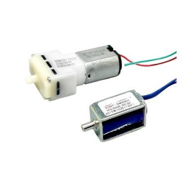 Imagem de Bomba de ar DC 3V 030 + kit de válvula solenoide normalmente aberta bomba de aquário para acessórios de pulso WWECCQIJ