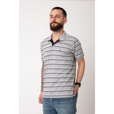 Imagem de Camisa Polo TZE Listrada com Aplique da Logo Masculina-Masculino
