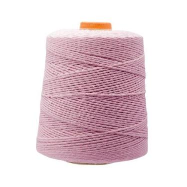 Imagem de Barbante Pluma 600g Colorido Fio 6 / Fio 8, Rosa Bebê Fio 8 Cor 20