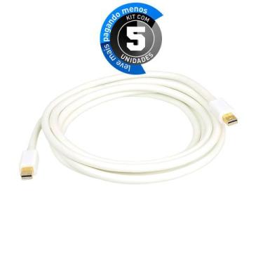 Imagem de Kit com 5 Cabo Adaptador Mini Displayport x Mini Displayport 3m - CIRI