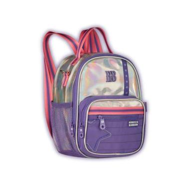 Imagem de Mochila P Rebecca Bonbon Lancheira Holográfica Teen Meninas, Lilás