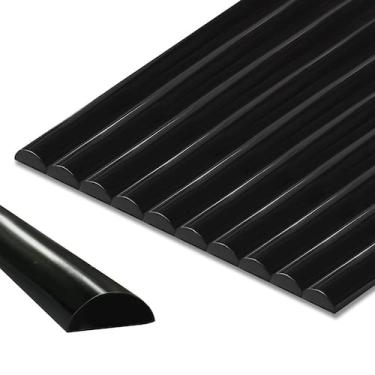 Imagem de Pacote com 10 autoadesivos Tile Edge Trim STICKGOO, preto, 12 cm