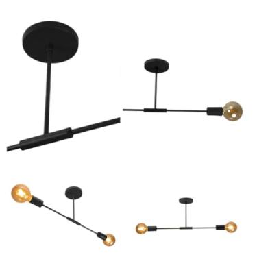 Imagem de Lustres luminárias industriais decorativas(Preto)