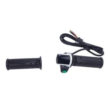 Imagem de RiToEasysports Apertos de Bicicleta, Aperto de Acelerador de Bicicleta Elétrica de Borracha ABS 36V Com Display de Bateria para Guidão de 22,2 Mm