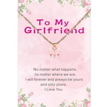 Imagem de Colar de melhor amigo, presente para namorada, pingente de borboleta, para mulheres, colares da amizade, presentes de Dia dos Namorados, One Size, Aço inoxidável, Sem Pedra Preciosa