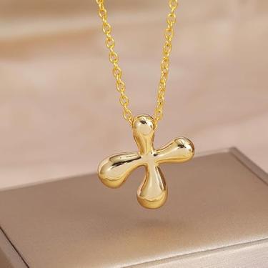 Imagem de 1 colar de letra A-Z com acabamento brilhante banhado a prata para mulheres, joia fina, presente para mamãe, 45+5cm, Cobre, Sem Pedra Preciosa