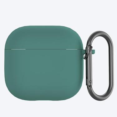 Imagem de Capa protetora para fones de ouvido AirPods 4/capa de silicone Bluetooth para fone de ouvido, verde