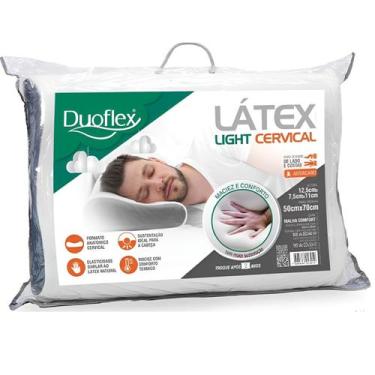 Imagem de Travesseiro látex light cervical 7,5cm duoflex