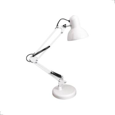 Imagem de Luminária Mesa Pixar Base E27 Articulável Com Base Branco Lm