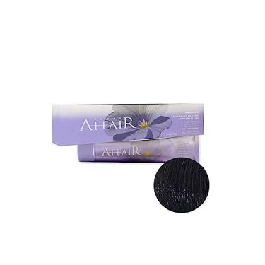 Imagem de Elisafer, Coloração permanente em creme, Color Affair, 60g, Nº 1.7, Preto Azulado