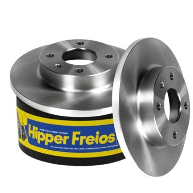 Imagem de Par de Discos de Freio Sólido 236mm Dianteiro HF23 Compatível com Celta Corsa e Classic – 1.0/1.4/1.6