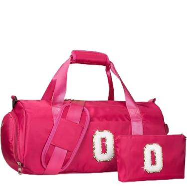 Imagem de Vogewood Presente para meninas de 3, 4, 5, 6, 7, 8, 9, 10, 11 e 12 anos, bolsa de viagem para meninas, bolsa infantil com compartimento para sapatos, bolsa de dança de balé de ginástica personalizada