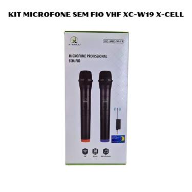 Imagem de Kit 2 microfone sen fio vhf XC-W19 X-CELL