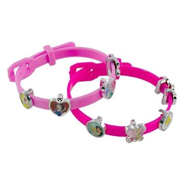 Imagem de Kit Pulseira Princesa com berloques para fazer joias Brinquedo Infantil para Meninas Presente Fashion Moderno com 29 Peças Kit de Beleza dia das crianças aniversário natal