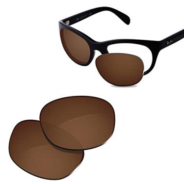 Imagem de Glintbay Lentes de óculos de sol de substituição 100% precisas para RayBan RB4216 56 mm - Marrom polarizado