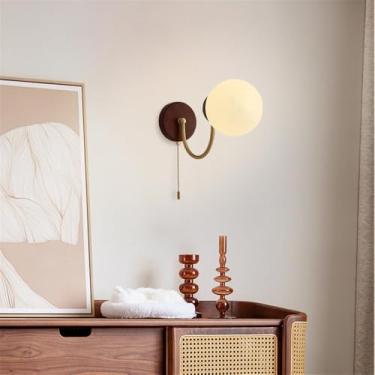 Imagem de Luminária de parede contemporânea LED estilo retrô americano para sala de estar, quarto, escritório, casa de campo, hotel, escada, corredor (Estilo 15)