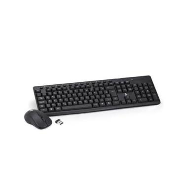 Imagem de Combo Office 5+ Mouse E Teclado Sem fio 1000DPI ABNT2 KW500