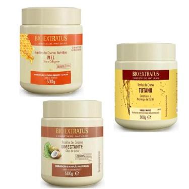 Imagem de Kit cronograma capilar Nutrição Mel + Tutano + Umectante 500 gr - BIOE