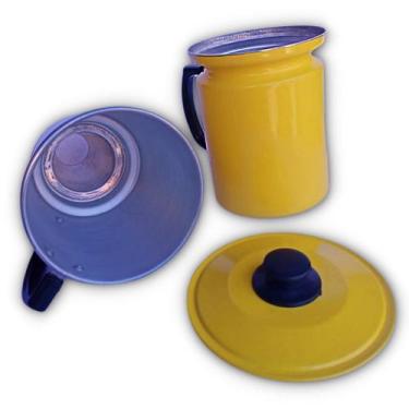 Imagem de cafeteira italiana de 1 litro de alumínio resistente já acompanha filt