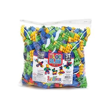 Imagem de Blocos De Montar 500 Peças Brinquedo Educativos - Luctoys