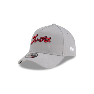 Imagem de BONE NEW ERA 9FORTY A-FRAME SNAPBACK ATLANTA BRAVES MLB HYPERFLY CINZA-Masculino