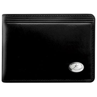 Imagem de Carteira M1R Preta Lisa Mitty Collezione Porta Cartões Couro