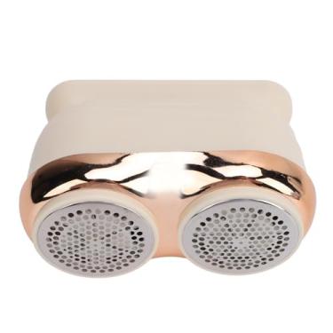 Imagem de SUNGOOYUE Removedor de Fiapos de Cabeça Dupla de 20000RPM, Aparador de Fiapos de 2000mAh, Display LED, para Suéteres, Travesseiros, Jaquetas, Calças, Material ABS (Bege)