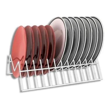 Imagem de 2X Suporte De Prato Vertical Organizador Armário Dicarlo Bra