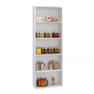 Imagem de Estante Livreiro 4 Prateleiras Luiza Branco Branco