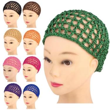 Imagem de Chapéu Hair Net Crochet Framendino, pacote com 9 unidades
