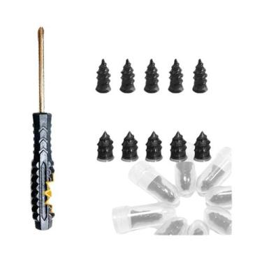 Imagem de Kit De Reparo De Pneus De Carro Com Remendo De Borracha a Vácuo E Chav