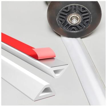 Imagem de Barreira de barragem de água de limite de chuveiro – 170.2 cm autoadesivo, impermeável, silicone flexível, personalizável, fácil instalação, evita vazamento e deslizamento de água, acesso para cadeira