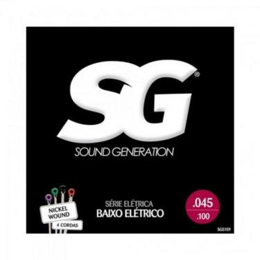 Imagem de Encordoamento para Contrabaixo 045 Niquel C/ 4 Cordas SG