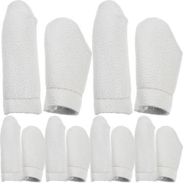 Imagem de DIY Capa de dedo reutilizável de proteção de costura feita à mão com dedal de tricô, acessório de acolchoamento, protetor de dedo