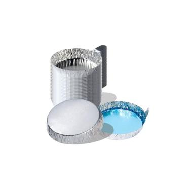 Imagem de Barcos de pesagem, pratos de pesagem descartáveis de alumínio com alça para pó e líquido, não estático, analisador de umidade de balança de cozinha de laboratório, grande