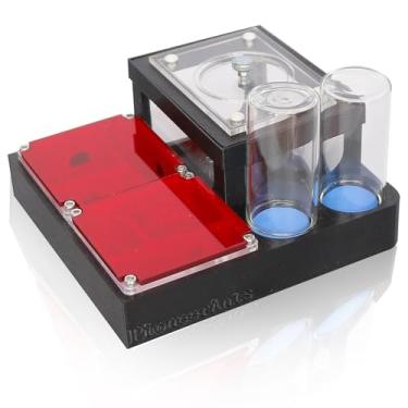 Imagem de yuyala Ant Farm Ninho, preto e vermelho, estrutura acrílica, formicário de mesa para alojamento de colônia de formigas (M-2)