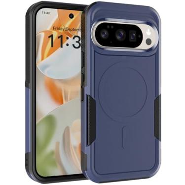 Imagem de Projetada para Google Pixel 10/Pixel 10 Pro 2 em 1 Capa protetora resistente à prova de choque para Pixel 10/10 Pro (azul)