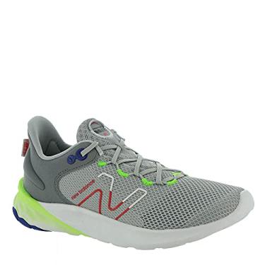 Imagem de New Balance Tênis infantil Fresh Foam Roav V2 com cadarço, Alumínio-verde - vermelho, 12.5 Wide Little Kid