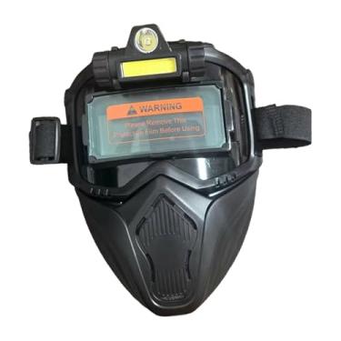 Imagem de RNXRZANK Máscara de Proteção Facial para Soldagem com Escurecimento Automático, Confortável, Premium E Respirável.