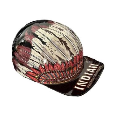 Imagem de Capacete Retro Para Motocicleta Masculino Certificado DOT, Capacete De