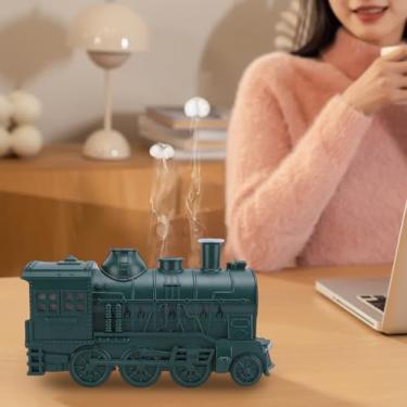 Imagem de HURRISE Difusor de Trem 300ml, Difusor para óleos Essenciais, Sala Grande, Difusor de Aromaterapia, Névoa Fria Com 2 Luzes, Modo de Névoa 2 (Verde)