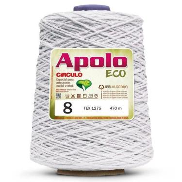 Imagem de FIO LINHA BARBANTE APOLO ECO CIRCULO Nº 08 600G 457 M, 8001 - BRANCO