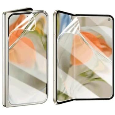 Imagem de Protetor de tela de hidrogel de alta sensibilidade para Google Pixel 10 Pro Fold, 2 peças de película protetora de TPU transparente atualizada (não vidro temperado) [Clear HD]