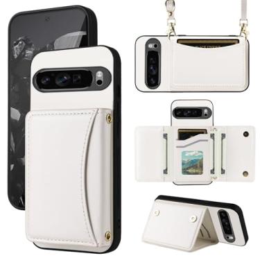 Imagem de Furiet Capa carteira para Google Pixel 10 Pro XL com alça transversal de couro premium porta-cartão à prova de choque resistente acessórios de corpo inteiro capa fina para celular para Pixel10 10Pro