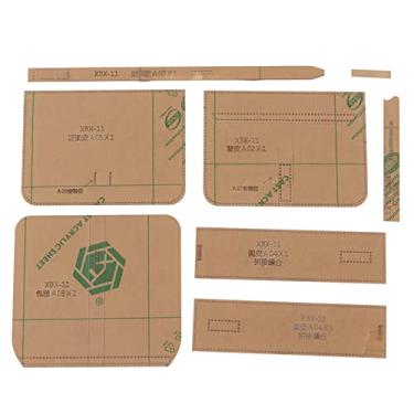 Imagem de Shoulder Bag Acrylic Template Pattern High Strength Transparent Leather Bag Pattern Kit for DIY Handcraft Crafters and Leather Enthusiasts Acrylic Material 8 Pieces